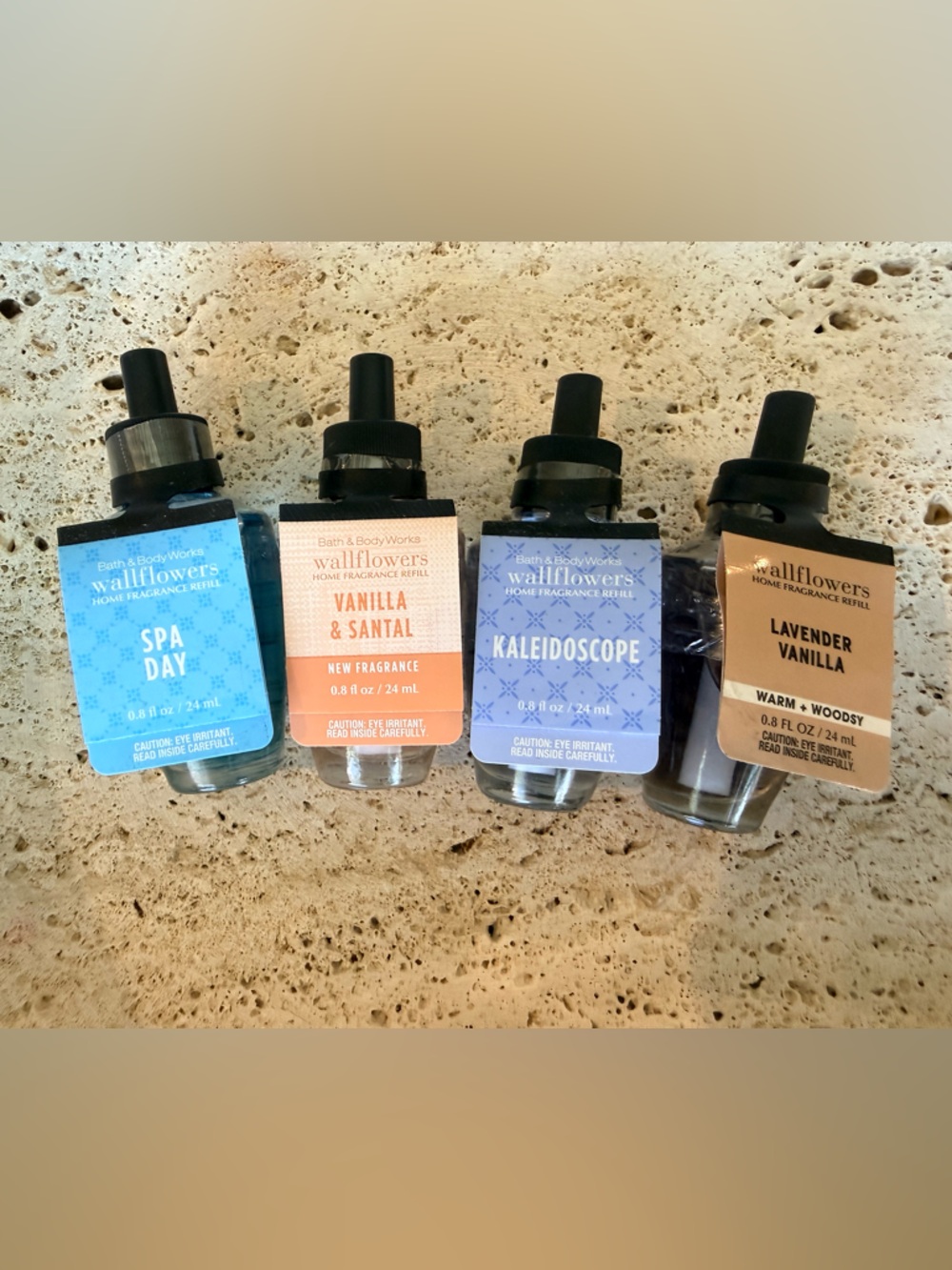 Bath & Body Works White Barn Wallflowers Plug-In Refill Set of 4 Variety NWT